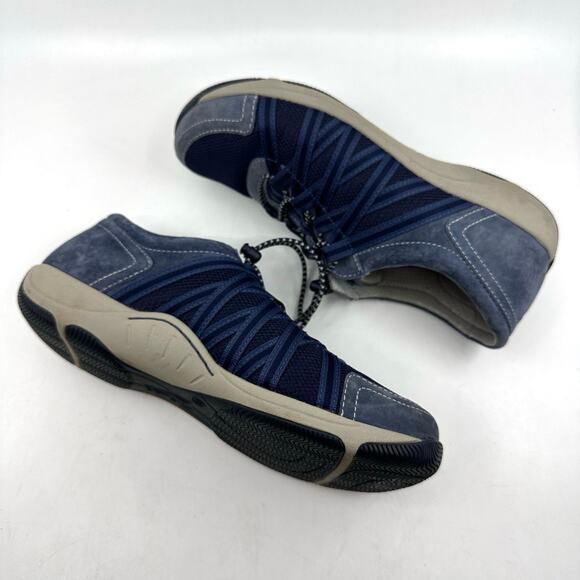 Dansko Honor Fashion Sneaker Women's US7.5-8M EU38 Blue Suede/Leather/Mesh Lace - Picture 4 of 7